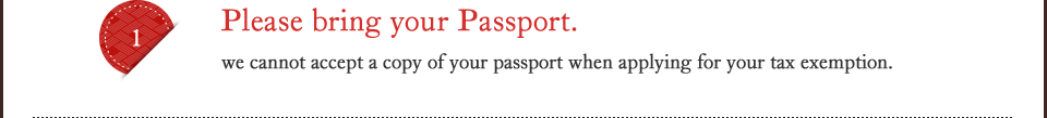 Please bring your Passport. 